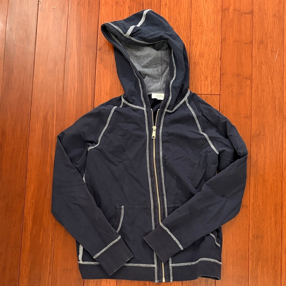 LOFT Navy Blue Hooded Jacket